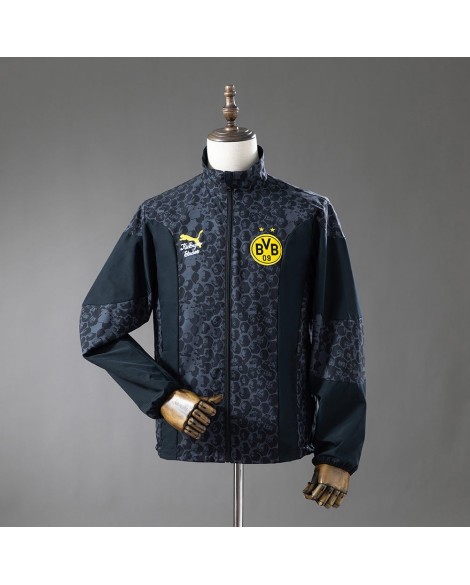 Borussia Dortmund Wendejacke Windbreaker - Schwarz