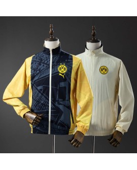Borussia Dortmund Wendejacke Windbreaker - Schwarz & Beige
