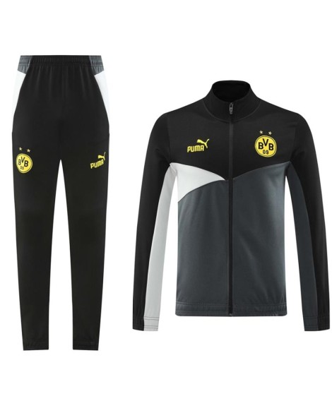 Trainingsanzug Jacke+Hose Borussia Dortmund schwarz 2024/25