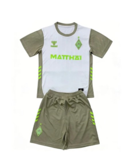 Werder Bremen Auswärtstrikot-Set 25/26 (Trikot + Shorts) - Kind