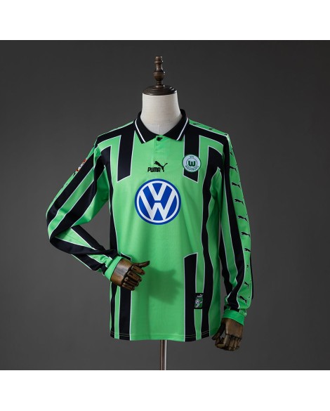 Wolfsburg Auswärtstrikot der Saison 99/00 Retro-Langarmtrikot