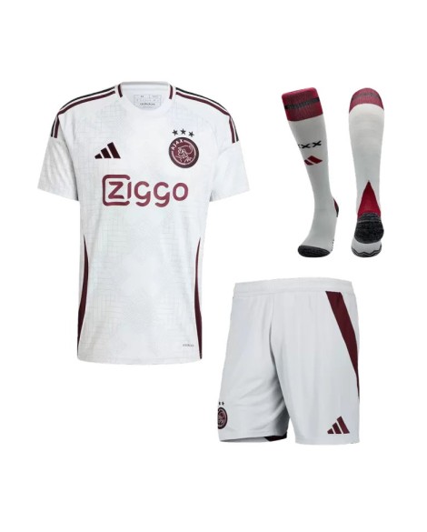 Ajax Drittes Auswärts-Fußballtrikot-Set 2024/25 (Trikot + Shorts + Socken)