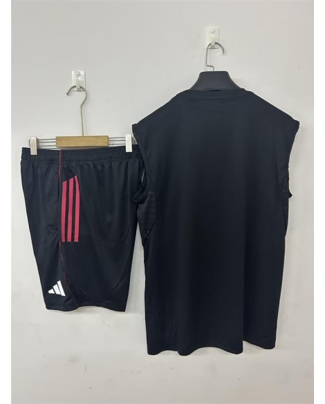 Ajax Trainingsanzug, schwarz, Saison 25/26 (Trikot + Shorts)
