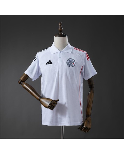 Ajax Poloshirt 25/26 - Weiß