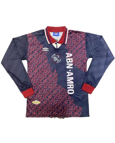 Ajax 1995/96 Vintage Fußballshirt mit langen Ärmeln
