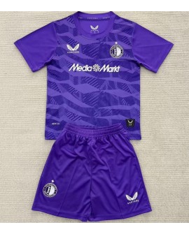 Feyenoord Torwart-Ausrüstung 2025/26 (Trikot + Hose) – Kind