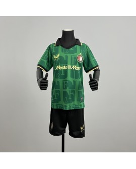 Feyenoord Auswärtstrikot-Set 25/26 (Trikot + Hose) – Kind