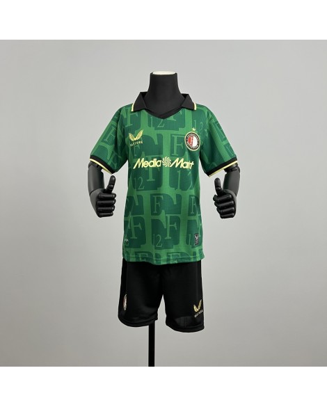 Feyenoord Auswärtstrikot-Set 25/26 (Trikot + Hose) – Kind
