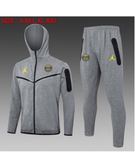 PSG-Trainingsanzug mit Kapuze, Jacke, 2425, Grau