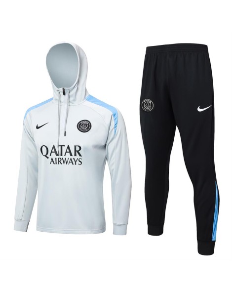 PSG Trainingstrikot mit Kapuze - 2425 Hellgrau