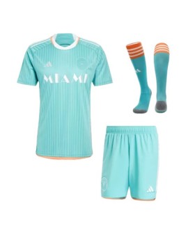 Inter Miami CF Drittes Auswärts-Fußballtrikot-Set 2024 (Trikot + Shorts + Socken)