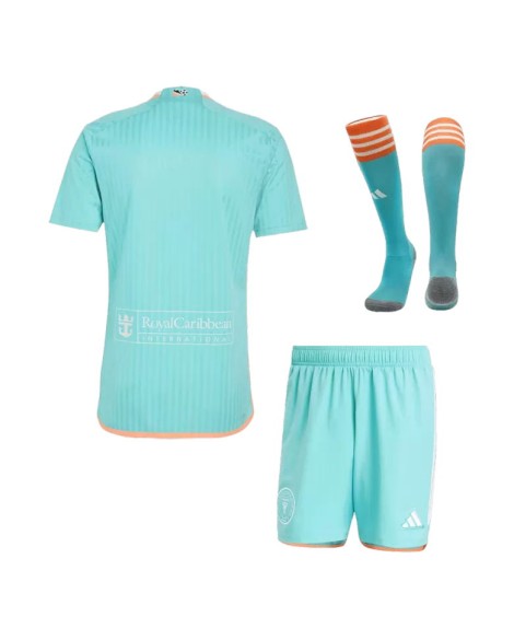 Inter Miami CF Drittes Auswärts-Fußballtrikot-Set 2024 (Trikot + Shorts + Socken)