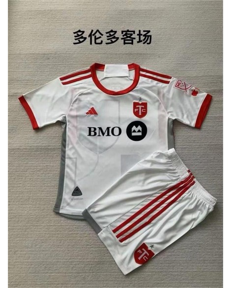 Toronto FC Auswärtstrikot-Set 2024 für Kinder (Trikot + Shorts)