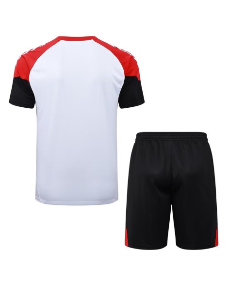 Arsenal 2526 Weißer Kurzarm-Westenanzug (Oberteil + Shorts)
