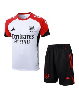 Arsenal 2526 Weißer Kurzarm-Westenanzug (Oberteil + Shorts)