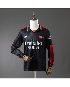 Arsenal 2526 Schwarzes Sonderedition Langarmtrikot