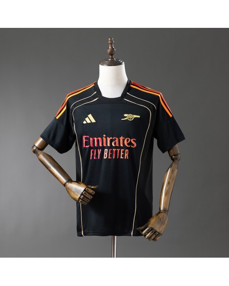 Arsenal 25/26 Kooperation – Schwarzes Trikot