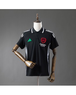Arsenal Poloshirt der Saison 25/26 – schwarz
