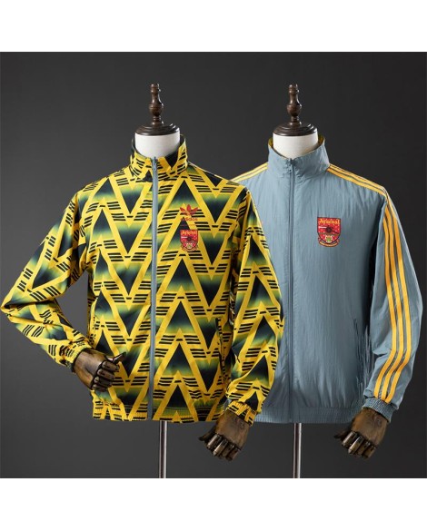Arsenal Wendejacke der Saison 91/93 – gelb und grau