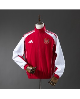 Arsenal Trenchcoat der Saison 25/26 – rot-weiß