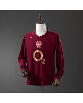 Arsenal Retro-Heimtrikot der Saison 2005/06 mit langen Ärmeln