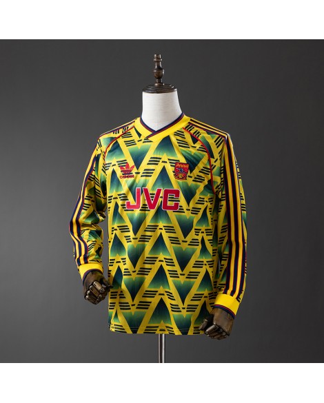 Arsenals Retro-Auswärtstrikot mit langen Ärmeln aus der Saison 1992/93