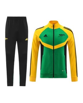 Arsenal-Trainingsset 2024/25 – Grün und Gelb (Jacke + Hose)