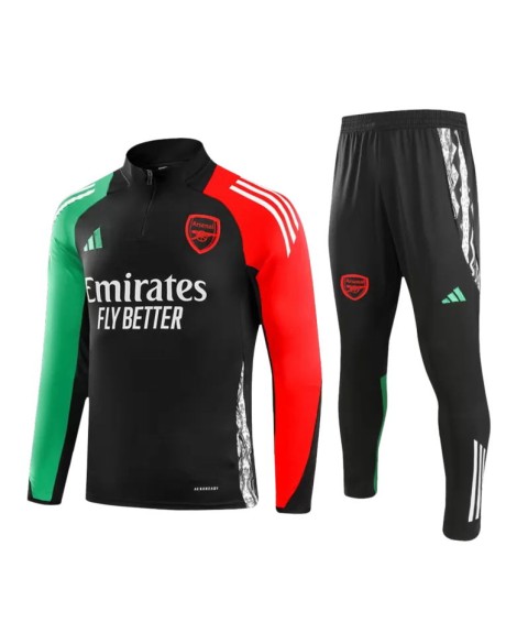 Arsenal Sweatshirt-Set 2024/25 – Schwarz (Oberteil+Hose)