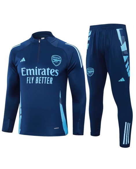 Arsenal-Trainingsuniform für Kinder 2425 – Saphirblau