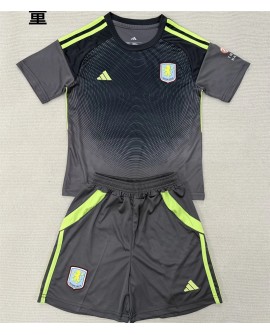 Aston Villa Torwart-Trikot-Set 25/26 (Trikot + Hose) – Kind