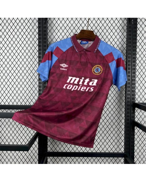 Aston Villa 1990/92 Retro-Heimtrikot