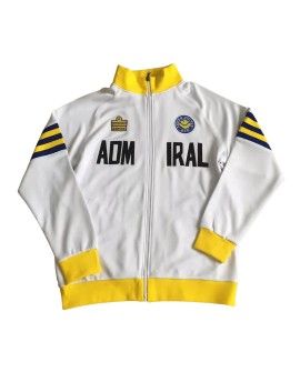 Retro Leeds United 1978 - Weiße und gelbe Trainingsjacke