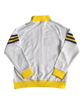 Retro Leeds United 1978 - Weiße und gelbe Trainingsjacke
