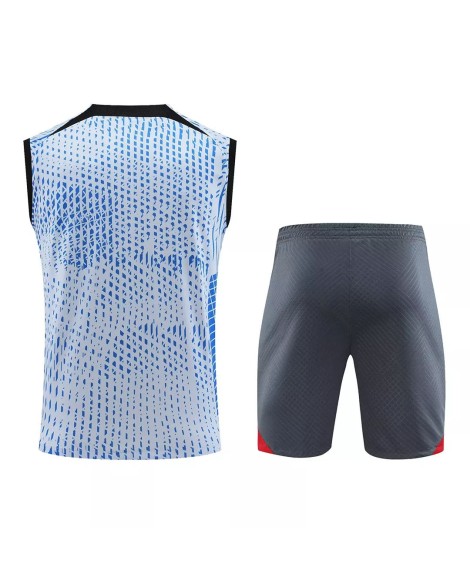 Liverpool Ärmelloses Trainingstrikot 2023/24 Blau