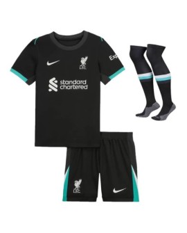 Liverpool Auswärts-Fußballtrikot-Set 2024/25 für Kinder (Trikot + Shorts + Socken)