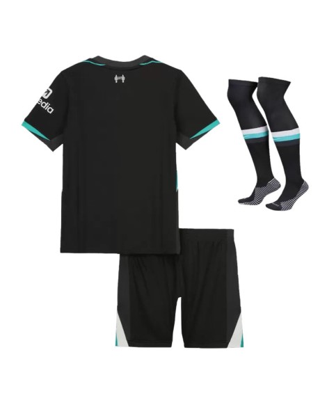 Liverpool Auswärts-Fußballtrikot-Set 2024/25 für Kinder (Trikot + Shorts + Socken)