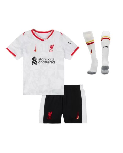 Liverpool Third Away Fußballtrikot-Set 2024/25 für Kinder (Trikot + Shorts + Socken)