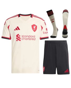 Liverpool Auswärtstrikot 2025/26 (Trikot + Shorts + Stutzen)