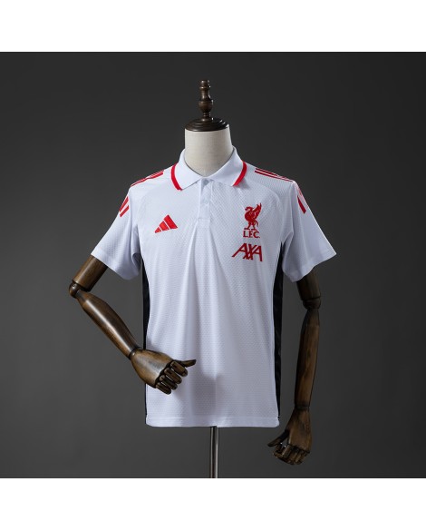 Liverpool Poloshirt der Saison 25/26 – weiß