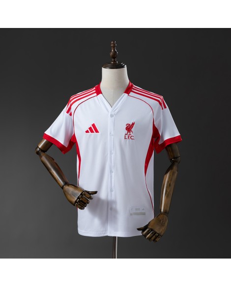 Baseballtrikot des FC Liverpool für die Saison 25/26
