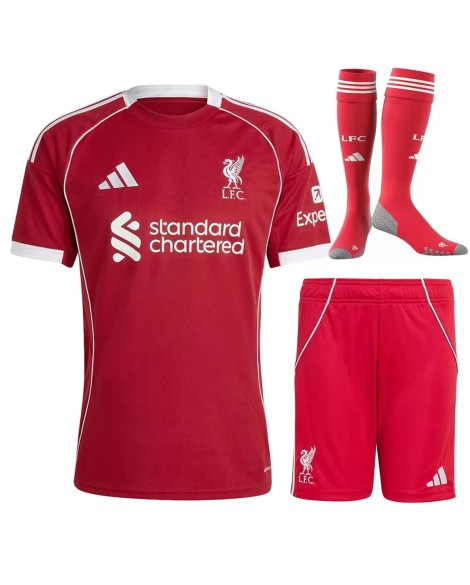 Liverpool Heimtrikot 2025/26 (Trikot + Shorts + Stutzen)