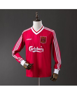 Liverpool Heimtrikot der Saison 95/96, langärmelig, Retro