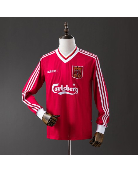 Liverpool Heimtrikot der Saison 95/96, langärmelig, Retro
