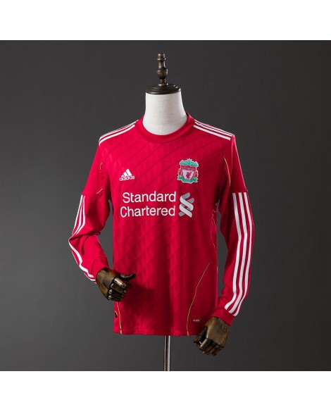 Liverpool Heimtrikot der Saison 2010/11, langärmelig, Retro