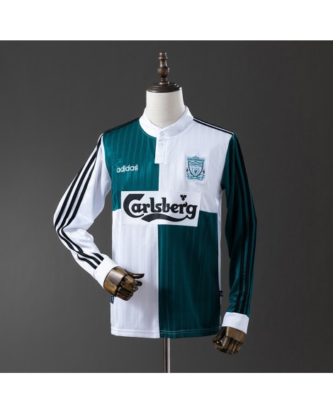 Liverpool Auswärtstrikot der Saison 1995/96, Retro - Langarmtrikot