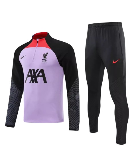 Liverpool-Trainingsanzug 2022/23 – Lila und Schwarz