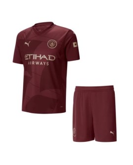 Manchester City Drittes Auswärts-Fußballtrikot 2024/25 (Trikot + Shorts)