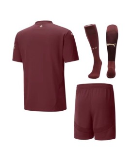 Manchester City Drittes Auswärts-Fußballtrikot 2024/25 (Trikot + Shorts + Socken)