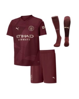Manchester City Drittes Auswärts-Fußballtrikot 2024/25 für Kinder (Trikot + Shorts + Socken)
