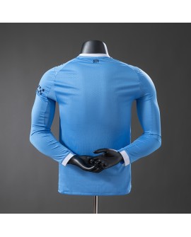 Manchester City Langarm-Heim-Fußballtrikot 2025/26 - Player